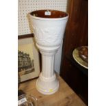 A WEST GERMAN JARDINIERE ON STAND