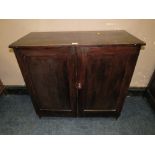 St Mary's Abbey - A VINTAGE PINE TWO DRAWER CUPBOARD H-90 CM W-93 CM