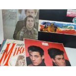 A COLLECTION OF LP RECORDS AND 7" SINGLES, TO INCLUDE THE BEATLES, BLONDIE, ELVIS PRESLEY ETC.