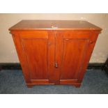 St Mary's Abbey - A VINTAGE PINE TWO DRAWER CUPBOARD H-92 CM W-84 CM