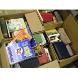 FOUR BOXES OF VINTAGE AND MODERN BOOKS ETC. - HOUSE CLEARANCE