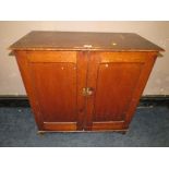 St Mary's Abbey - A VINTAGE PINE TWO DRAWER CUPBOARD H-80 CM W-81 CM