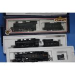 THREE BOXED BACHMANN 00 GAUGE STEAM LOCOMOTIVES 31-801 93XX GWR, 32-575 IVATT CLASS 4 LMS, 32-875