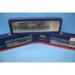 THREE BOXED BACHMANN 00 GAUGE STEAM LOCOMOTIVES 31-690 STANIER MOGUL LMS 2-6-0, 31-003 ROBINSON