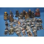 EIGHT FIVE INCH DALEKS (Ironside, Drone, Eternal, Damaged Dalek Thay x 4, Planet of the Daleks