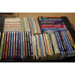 TWO TRAYS OF DOCTOR WHO NOVELS / BOOKS to include 60+ Target paperbacks and 42 W. H. Allen hardbacks