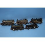 FIVE BOXED 00 GAUGE STEAM LOCOMOTIVES LMS 11321 0-6-0, GWR 1954 0-6-0, GWR 5813 0-6-0 DAPOL, ETC.