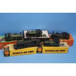 FIVE BOXED KIT BUILT 00 GAUGE LOCOMOTIVES, to include GEM GWR 2-4-0T NO. 1196, GEM LNWR 4-4-2