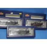 THREE BOXED BACHMAN 00 GAUGE STEAM LOCOMOTIVES 31-170 L+YR 2-4-2 TANK, 31-165 L+YR 2-4-2 TANK LMS