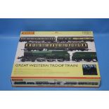 A HORNBY 00 GAUGE LIMITED EDITION GREAT WESTERN TROOP TRAIN SET, Princess Alice 4-6-0, tender and