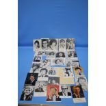 TELEVISION STARS SIGNED PHOTOS AND LETTERS to include Eastenders Leslie Grantham photo and