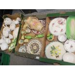 THREE TRAYS OF ASSORTED CERAMICS TO INCLUDE PORTMEIRION