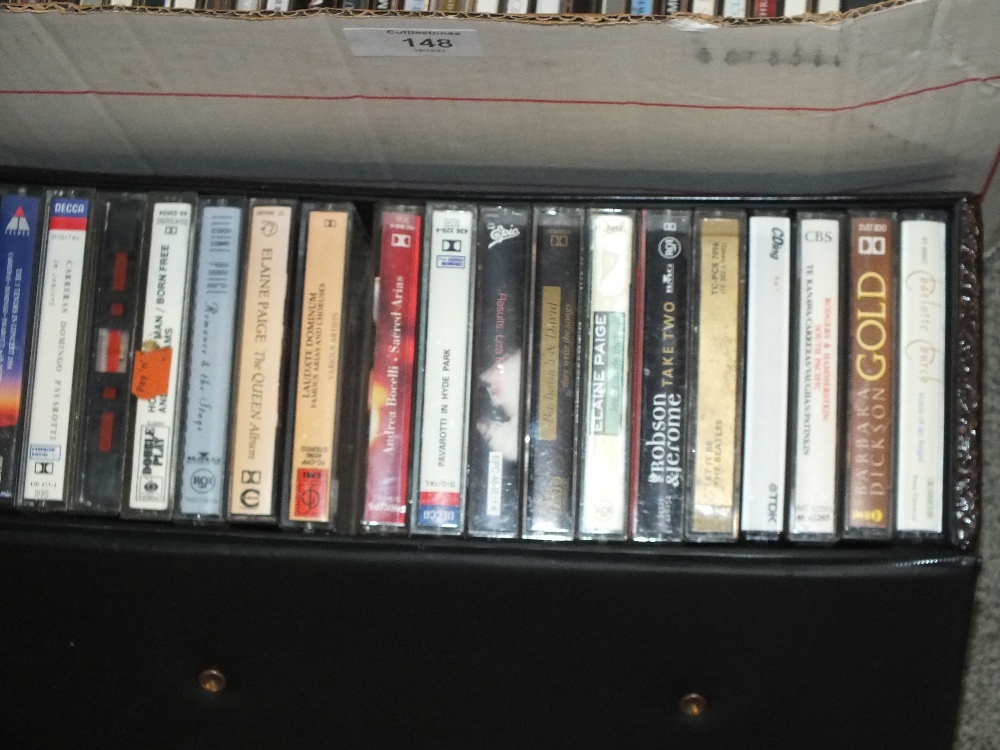 A BOX OF LP RECORDS, CDS AND CASSETTE TAPES - Image 2 of 4