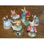 A SET OF SIX BORDER FINE ARTS BEATRIX POTTER FIGURES