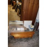 A SELECTION OF ASSORTED MEDICAL EQUIPMENT TOGETHER WITH AN EGG INCUBATOR, BLINDS, SHELF ETC