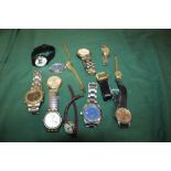 A BAG OF ASSORTED WRISTWATCHES