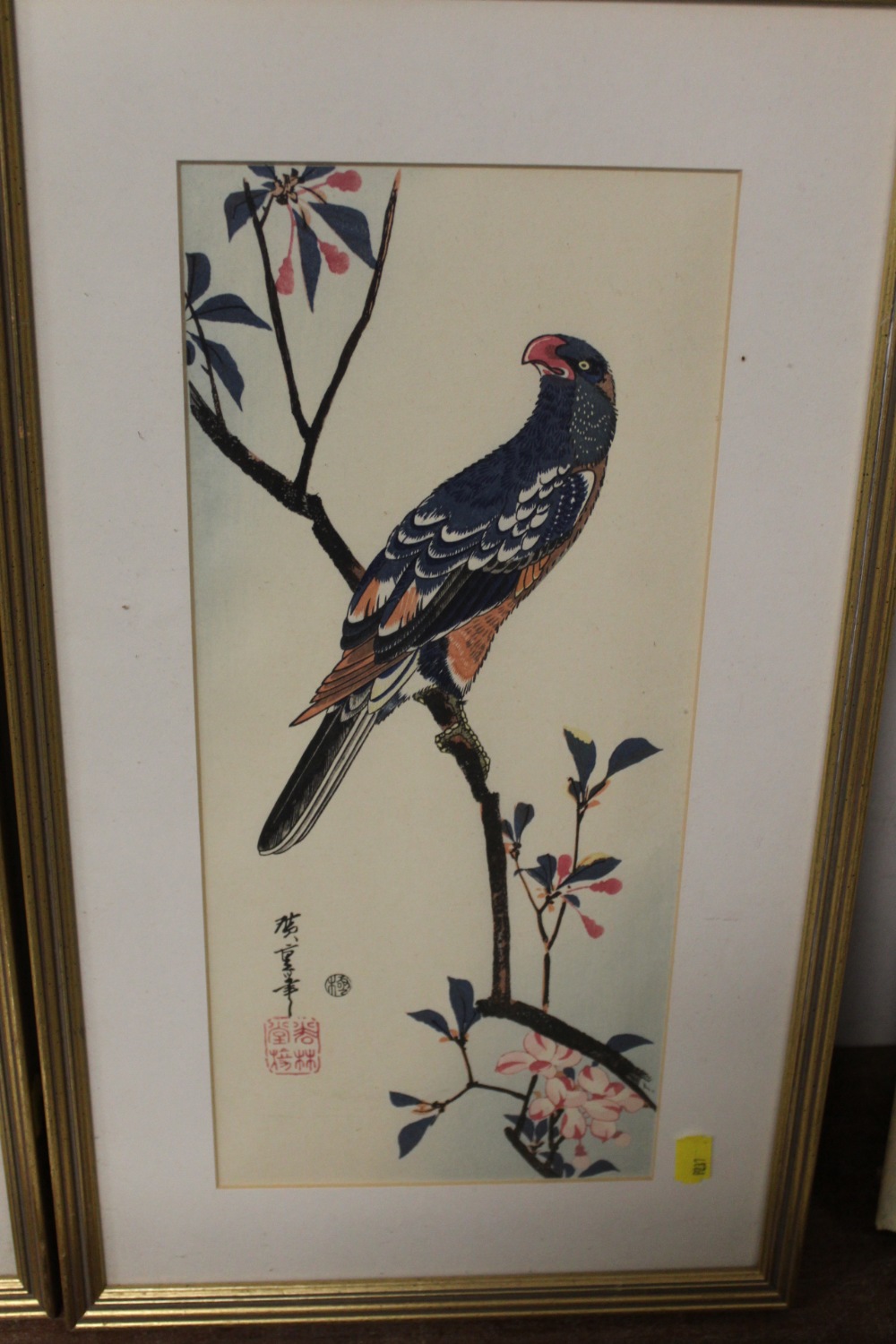 A QUANTITY OF ASSORTED PICTURES AND PRINTS TO INCLUDE WATERCOLOURS, THREE JAPANESE WOODBLOCK TYPE - Image 4 of 6