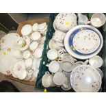 TWO TRAYS OF ASSORTED CHINA TO INCLUDE CROWN DORSET