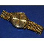 A GENTS VINTAGE MONDAINE 25 JEWELS AUTOMATIC WRIST WATCH