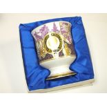 A BOXED COALPORT LIMITED EDITION COMMEMORATIVE WINSTON CHURCHILL GOBLET 268/1000