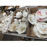 A LARGE QUANTITY OF AYNSLEY COTTAGE GARDEN CERAMICS TOGETHER WITH OTHER CERAMICS TO INCLUDE ROYAL