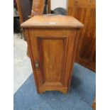 AN EDWARDIAN MAHOGANY POT CUPBOARD