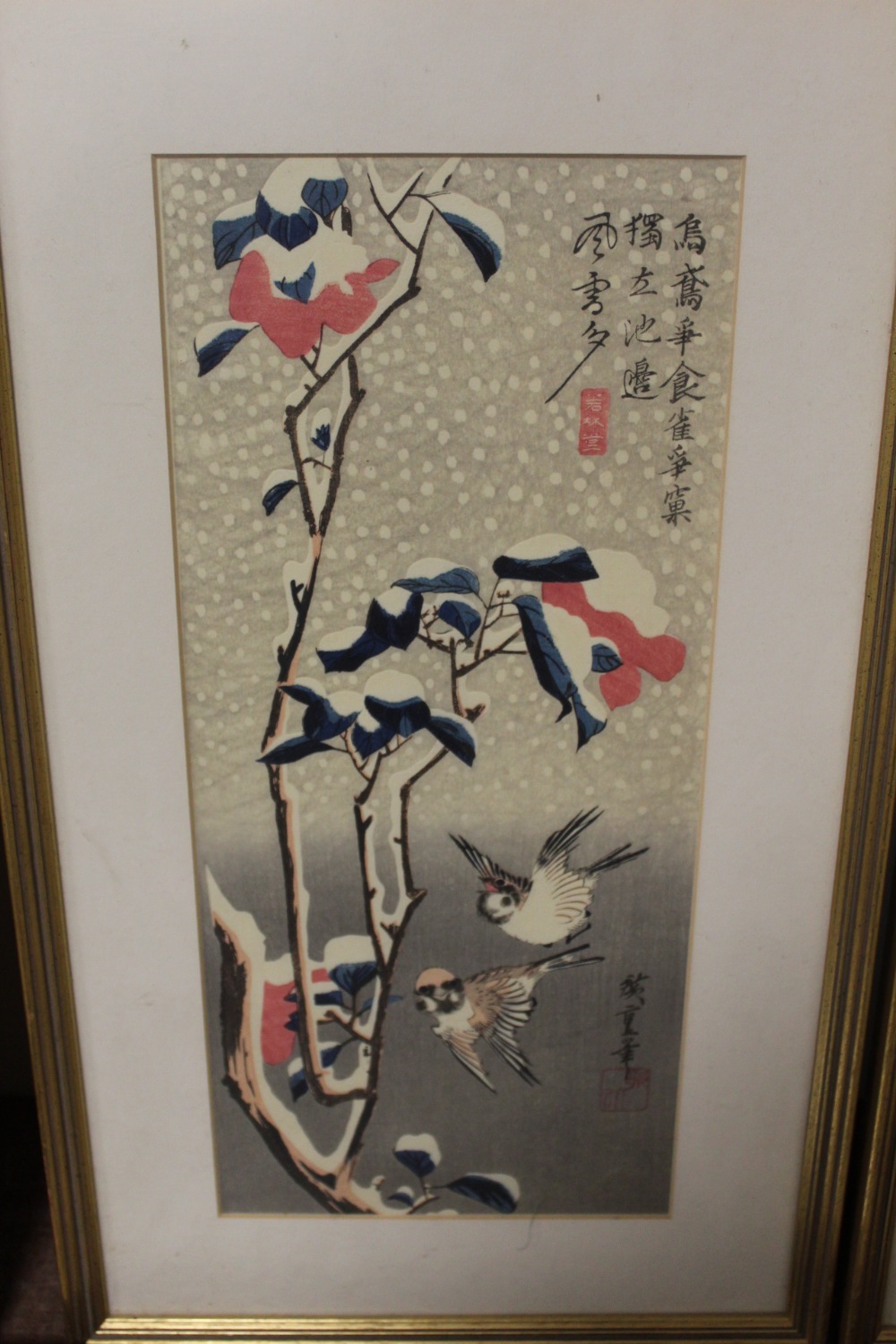 A QUANTITY OF ASSORTED PICTURES AND PRINTS TO INCLUDE WATERCOLOURS, THREE JAPANESE WOODBLOCK TYPE - Image 3 of 6