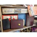 A BOX OF BOOKS TOGETHER WITH A BOXED R.M.S. QUEEN MARY SHIP MODEL