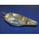 AN ANTIQUE HALLMARKED SILVER PAP BOAT