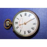 A VINTAGE RAILWAY TIME KEEPER POCKET WATCH