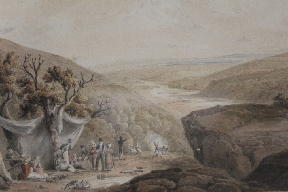 FOUR ANTIQUE FRAMED AND GLAZED WATERCOLOURS OF RURAL SCENES TITLED TO THE MOUNTS - Image 5 of 6