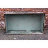 A VINTAGE GLASS FRONTED TAXIDERMY DISPLAY BOX, 79 X 43 cm