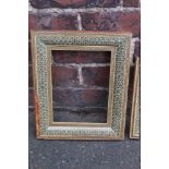 TWO TWENTIETH CENTURY DECORATIVE FRAMES, rebate 24 x 18 cm