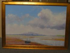 LIONEL ROUSE (1911-1984). 'Holyhead Mountain'. Signed and titled lower left, oil on board, gilt