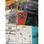 A LARGE QUANTITY OF MOTORING EPHEMERA, to include car magazines, pamphlets, cards, brochures, and