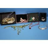 A QUANTITY OF MAINLY BOXED COSTUME JEWELLERY