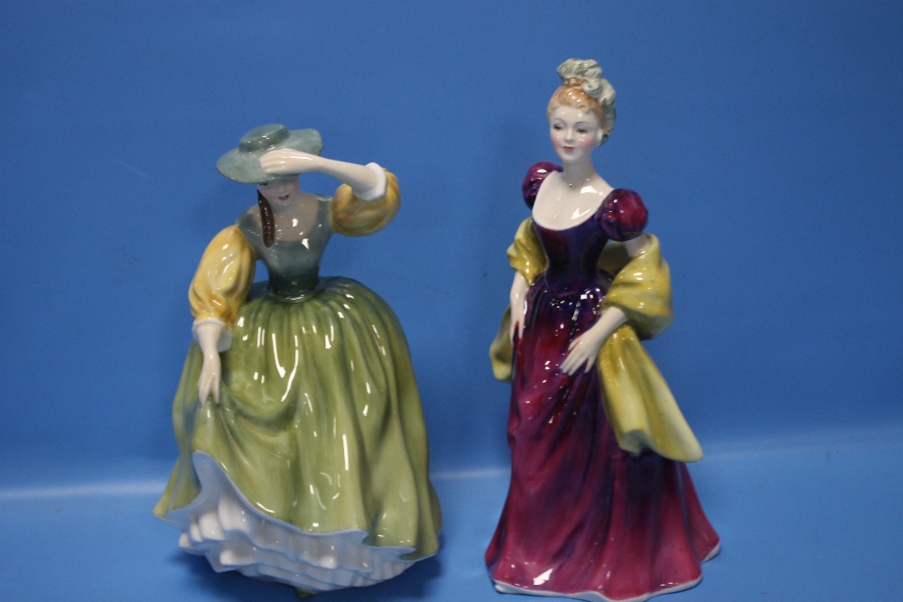 TWO ROYAL DOULTON FIGURINES "LORETTA" AND "BUTTERCUP" (2)