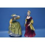 TWO ROYAL DOULTON FIGURINES "LORETTA" AND "BUTTERCUP" (2)
