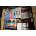 A QUANTITY OF DVD BOXED SETS TO INCLUDE THE SWEENEY, DANGERMAN, THE PRISONER, BLAKE 7 ETC.