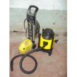 A WET AND DRY VAC AND KARCHER PRESSURE WASHER