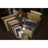 A QUANTITY OF ASSORTED PICTURES, PRINTS, FRAMES ETC