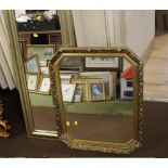 TWO FRAMED MIRRORS TO INCLUDE A GILT FRAMED EXAMPLE