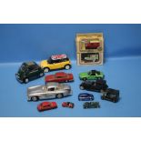 A COLLECTION OF DIE CAST AND OTHER VEHICLES