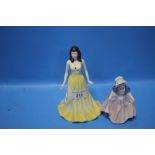 TWO ROYAL DOULTON FIGURINES - "DINKY DO" AND "TOPAZ" (2)