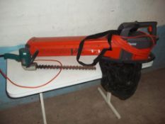 A FLYMO LEAF VAC AND HEDGE TRIMMER A/F