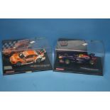 A BOXED CARRERA INFINITI RED BULL RACING RB9 "S. VETTELL, No. 1" AND A BOXED CARRERA AMG MERCEDES C.
