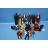 DR WHO A COLLECTION OF 17 BBC DR WHO ACTION FIGURES, to include Black Cyberman, The Clockwork