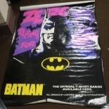 A BATMAN 'ZERO TOLERANCE FOR CRIME' OFFICIAL T-SHIRT POSTER together with a signed Yes Tribute