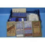 A QUANTITY OF ORDNANCE SURVEY, BICYCLE MAPS ETC.