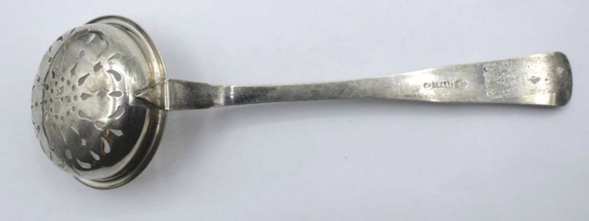 Zuckerkelle, Kopnehagen 1886, 830er Silber, 31gr. L-18cm. - Bild 2 aus 3